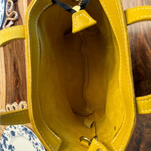 Pomelo 🦄 Mini Zipper Crossbody Tote Bag Yellow Purse Spring Fit NEW - Picture 8 of 9